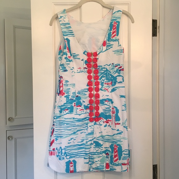 Lilly Pulitzer dress with lighthouse pattern - Picture 2 of 3